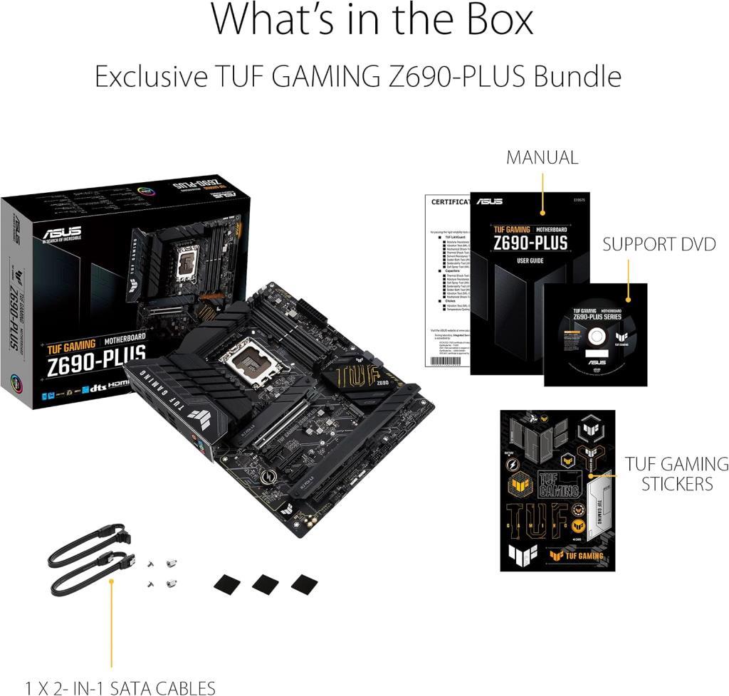 Asus Tuf Gaming Z690-Plus Intel LGA1700 DDR5 ATX Anakart - OUTLET
