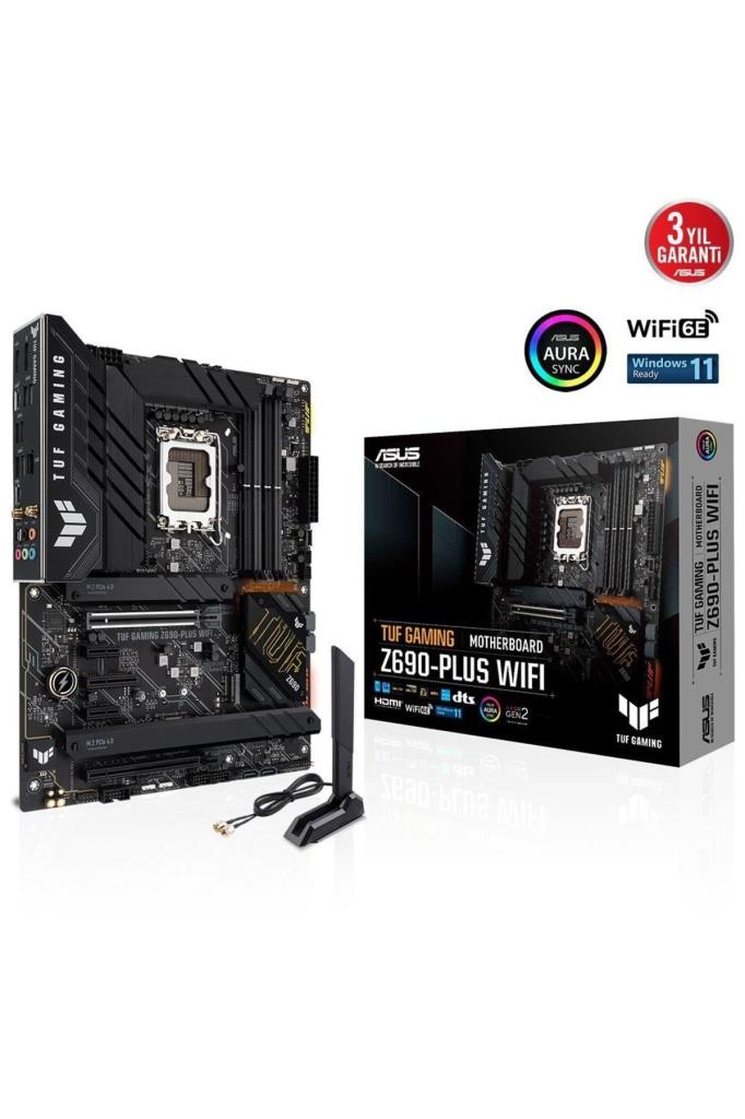 ASUS Tuf Gaming Z690-Plus WiFi DDR5 Soket 1700 ATX Anakart Teşhir