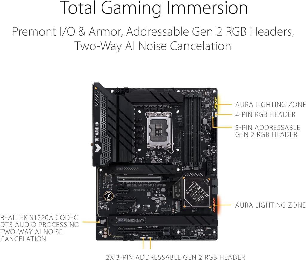 Asus TUF Gaming Z790-PLUS D4 Intel LGA1700 DDR4 ATX Anakart - OUTLET