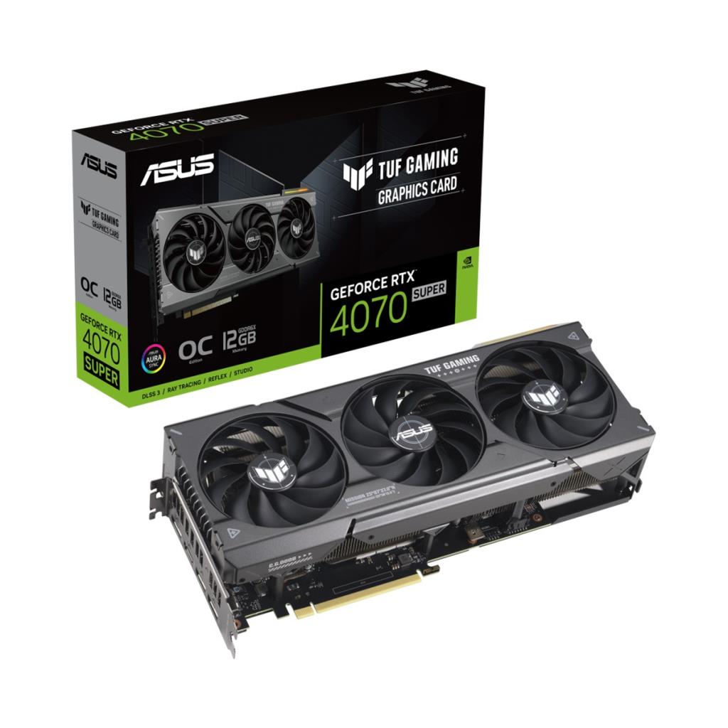 Asus RTX 4070 Super Tuf Gaming OC Edition TUF-RTX4070S-O12G-GAMING 192 Bit GDDR6X 12 GB Ekran Kartı