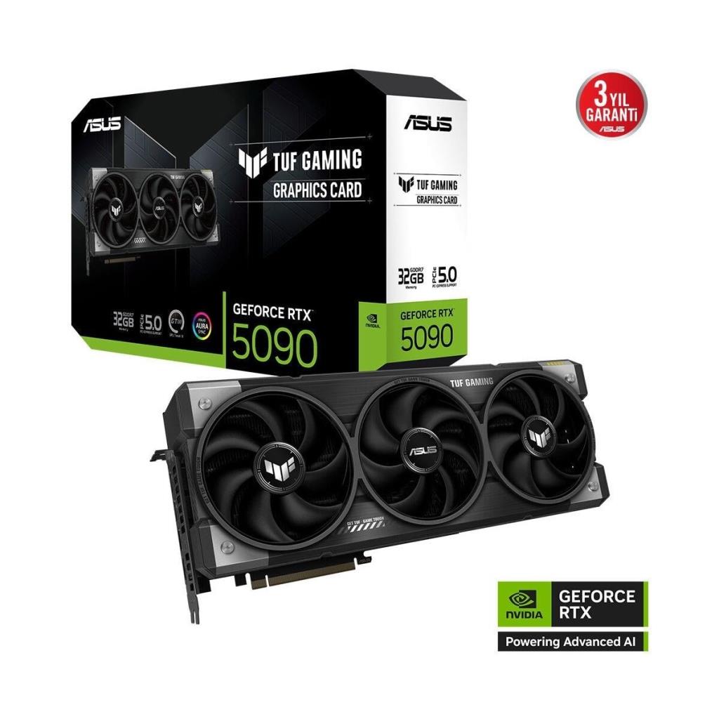 Asus RTX 5090 TUF Gaming TUF-RTX5090-32G-GAMING 512 Bit GDDR7 32 GB Ekran Kartı