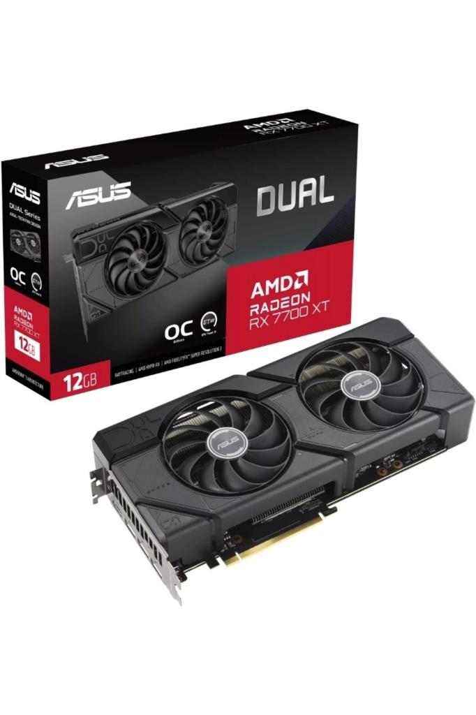 Asus RX 7700 XT Dual OC DUAL-RX7700XT-O12G 192 Bit GDDR6 12 GB Ekran Kartı Outlet