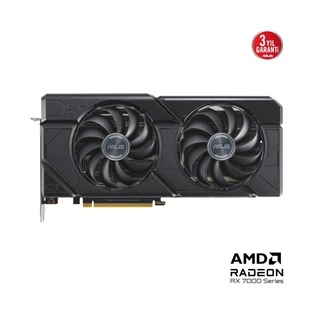 Asus RX 7700 XT Dual OC DUAL-RX7700XT-O12G 192 Bit GDDR6 12 GB Ekran Kartı