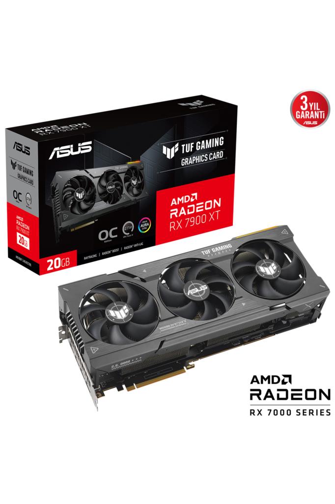 Asus RX 7900 XT TUF Gaming OC Edition TUF-RX7900XT-O20G-GAMING 320 Bit GDDR6 20 GB Graphics Card Display