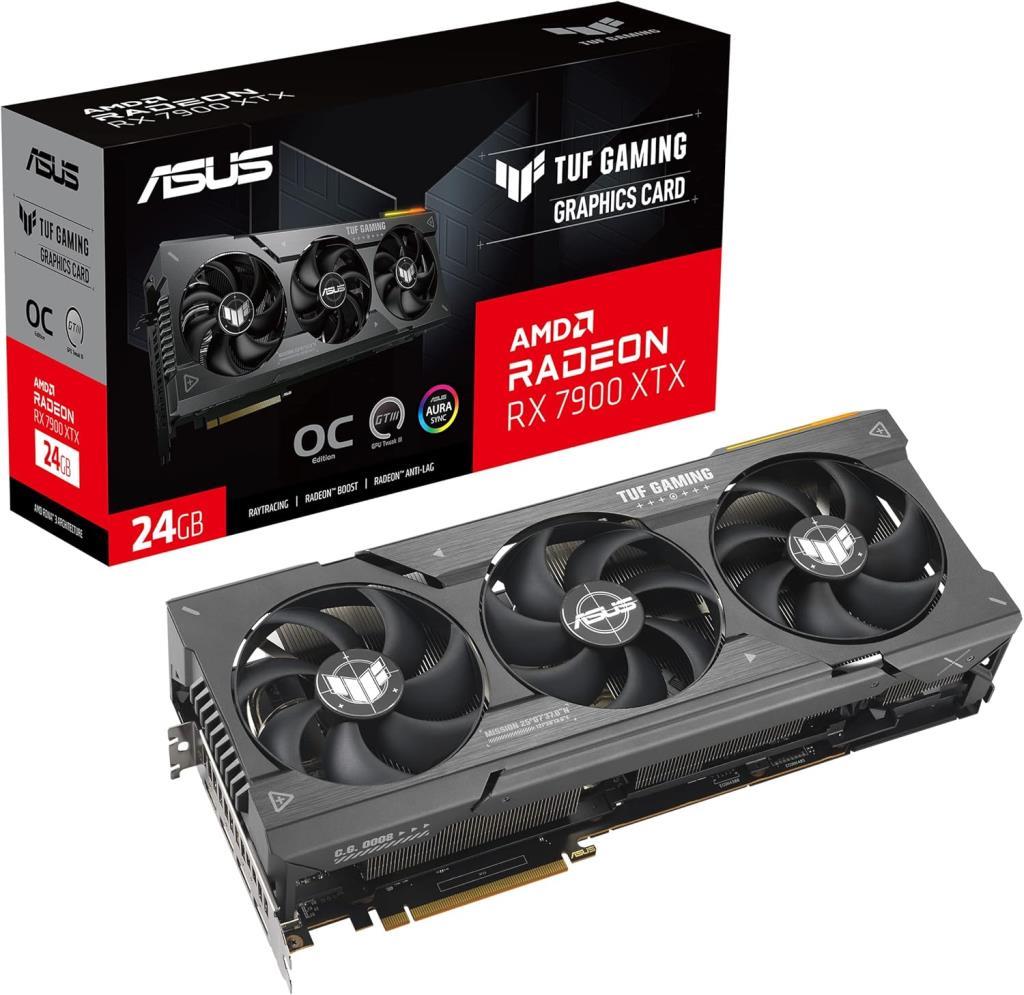 Asus RX 7900 XTX Tuf Gaming OC Edition TUF-RX7900XTX-O24G-GAMING 384 Bit GDDR6 24 GB Ekran Kartı Teşhir