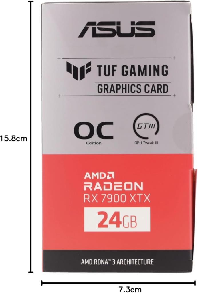 Asus RX 7900 XTX Tuf Gaming OC Edition TUF-RX7900XTX-O24G-GAMING 384 Bit GDDR6 24 GB Ekran Kartı Teşhir
