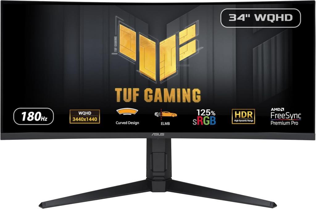 Asus TUF Gaming VG34VQL3A 34" 1 ms UWQHD Curved 180 Hz Oyuncu Monitörü Outlet