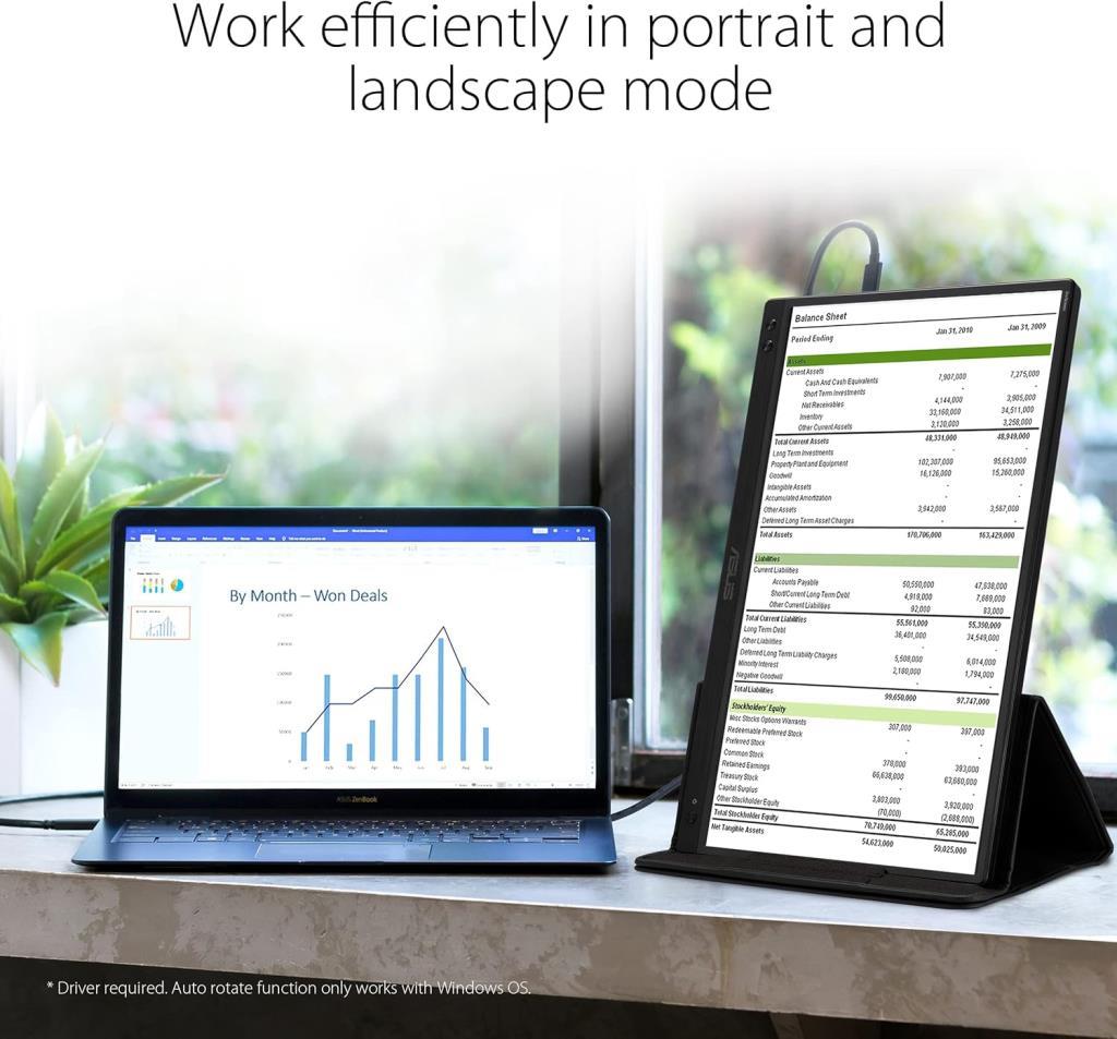 Asus ZenScreen MB166C 15.6'' 5 ms Full HD IPS 60 Hz Taşınabilir Monitör - Outlet