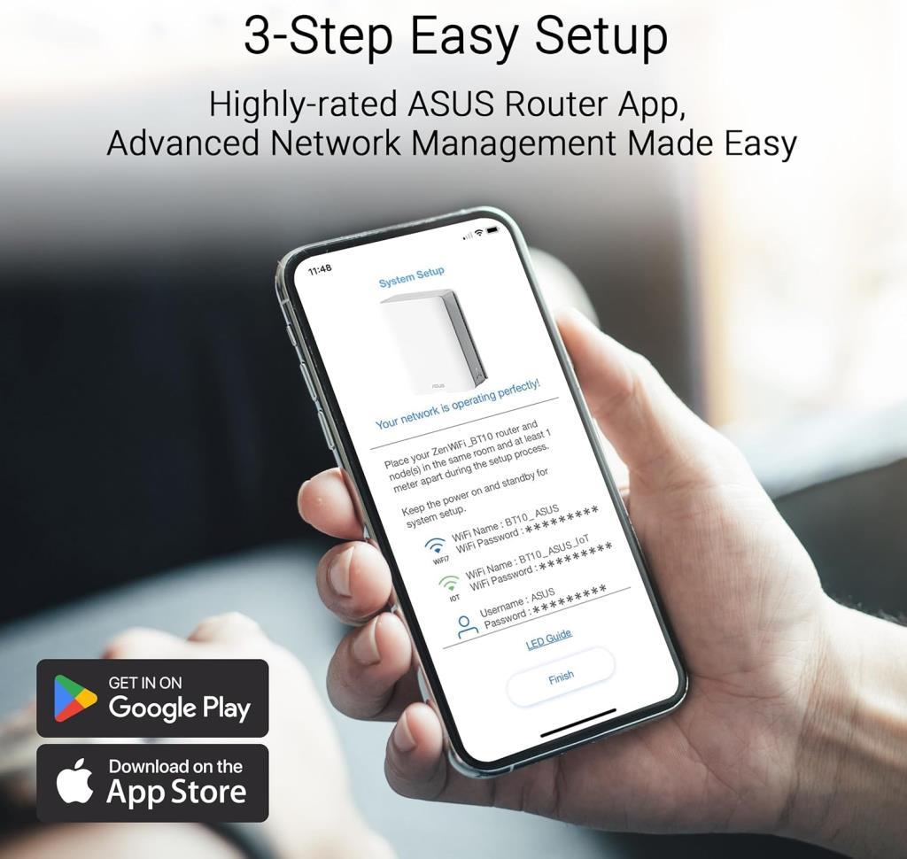 Asus ZenWiFi BT10 18000 Mbps 2'li Router Outlet