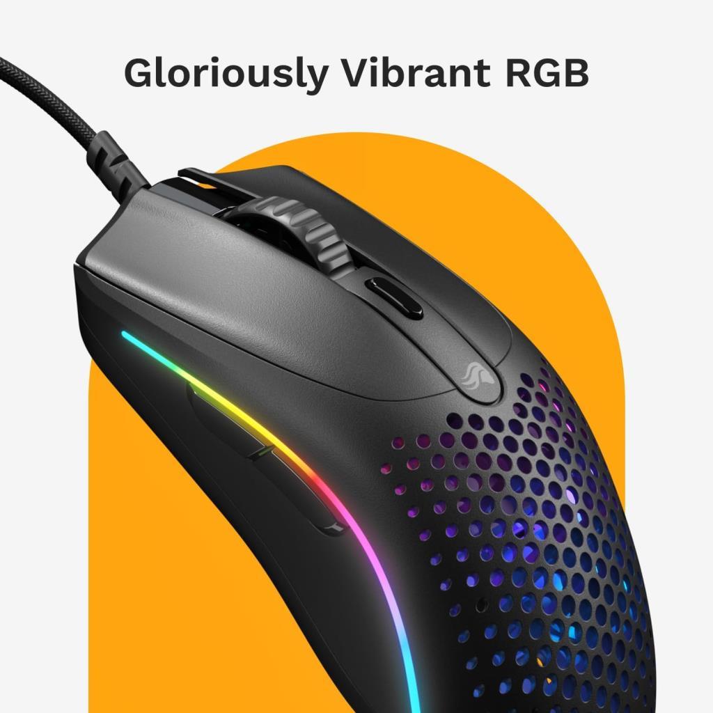 Glorious Model O 2 Mini GLO-MS-OMV2-MB Siyah RGB Optik Kablolu Oyuncu Mouse - TEŞHİR
