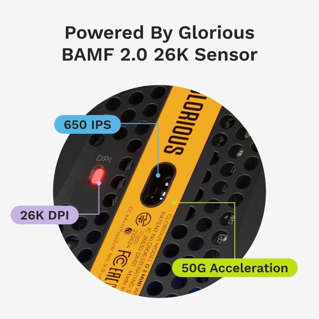 Glorious Model O 2 Mini GLO-MS-OMV2-MB Siyah RGB Optik Kablolu Oyuncu Mouse - TEŞHİR