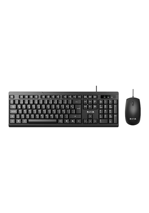 Aula AC101 Kablolu Klavye Mouse Seti - OUTLET