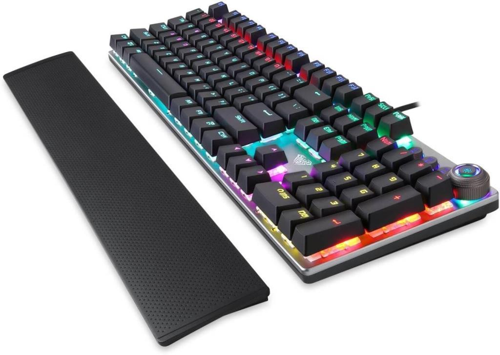 Aula F2058 RGB Blue Switch Kablolu Mekanik Oyuncu klavyesi Teşhir