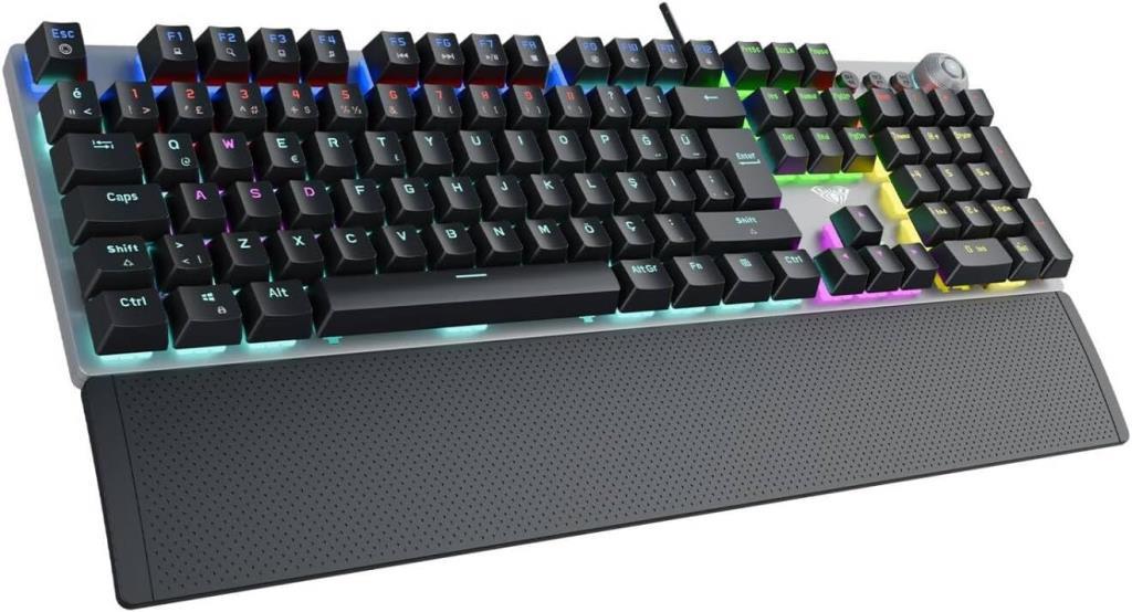 Aula F2058 RGB Blue Switch Kablolu Mekanik Oyuncu klavyesi Teşhir