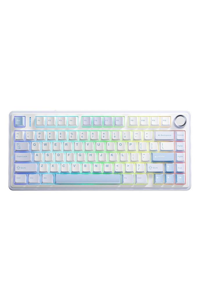 Aula F75 Mavi RGB %75 TKL Gray Switch Kablolu/Kablosuz Mekanik Oyuncu Klavyesi Teşhir