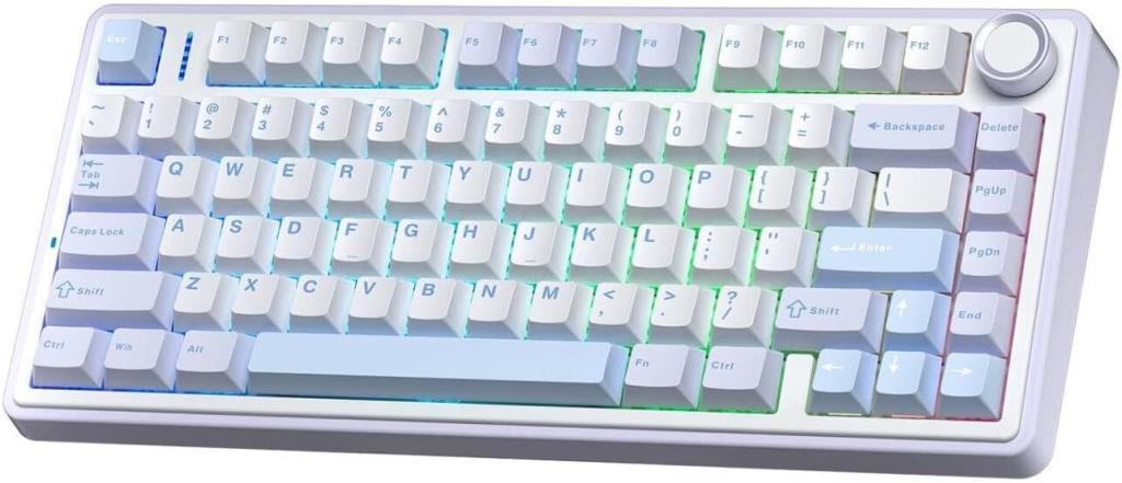 Aula F75 Mavi RGB %75 TKL Gray Switch Kablolu/Kablosuz Mekanik Oyuncu Klavyesi Outlet