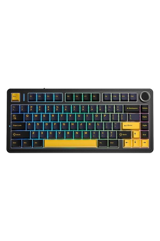 Aula F75 RGB %75 TKL Gray Switch Kablolu/Kablosuz Mekanik Oyuncu Klavyesi