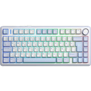 Aula F75 Mavi RGB %75 TKL GrayWood V4 Switch Kablolu/Kablosuz Mekanik Oyuncu Klavyesi Outlet