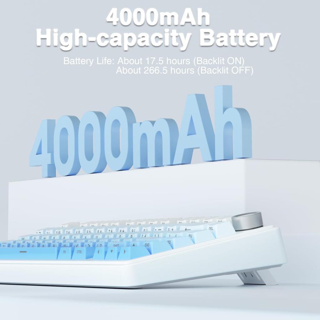 Aula F75 Mekanik Rgb Tkl Seiya Switch Kablosuz Makrolu Hot Swap Klavye Gradyan Mavi - OUTLET