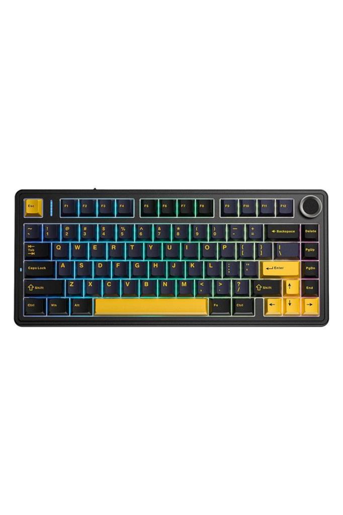 Aula F75 Siyah RGB %75 TKL Gray Switch Kablolu/Kablosuz Mekanik Oyuncu Klavyesi Teşhir