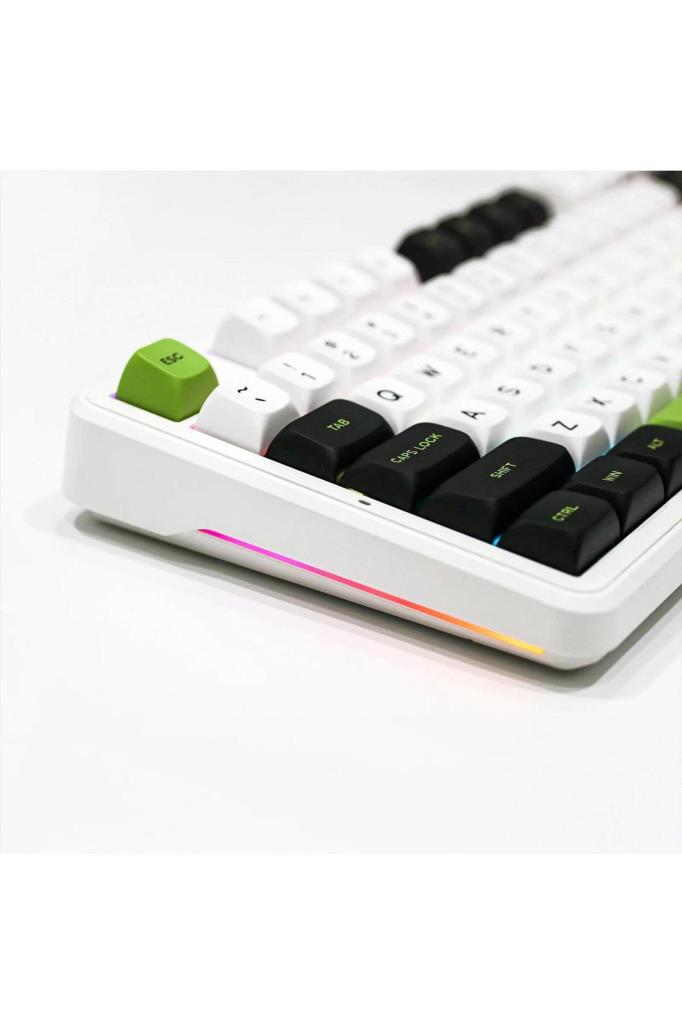 Aula F87 Yeşil RGB TKL V3 Linear Switch Kablolu/Kablosuz Mekanik Oyuncu Klavyesi