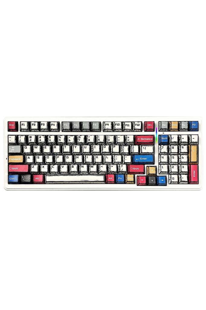 Aula F99 Comic RGB GrayWood V3 Switch Kablolu/Kablosuz Mekanik Oyuncu Klavyesi Outlet