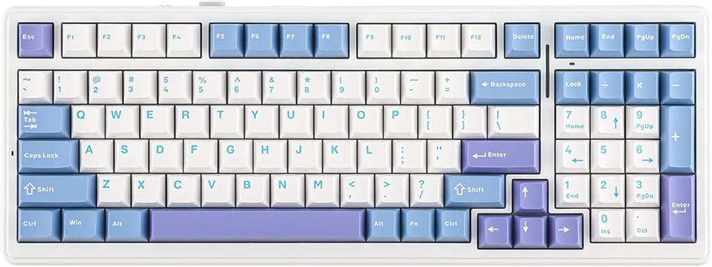 Aula F99 Mavi RGB Reaper Switch Kablolu/Kablosuz Mekanik Oyuncu Klavyesi