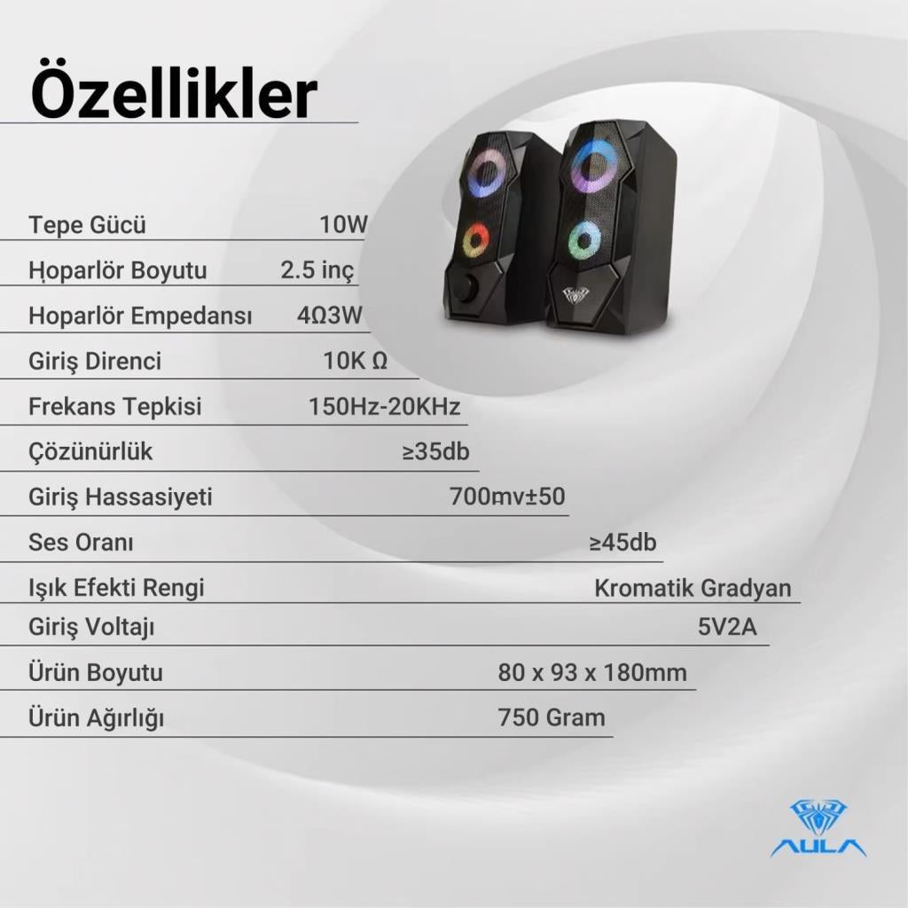 Aula N-301 1+1 10 W Hoparlör - TEŞHİR