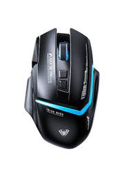 Aula S12 Pro Siyah Makrolu Ergonomik Optik Kablolu Oyuncu Mouse - OUTLET