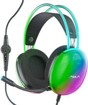 Aula S505 RGB USB Gaming Mikronfonlu Oyuncu Kulaklığı Siyah Outlet
