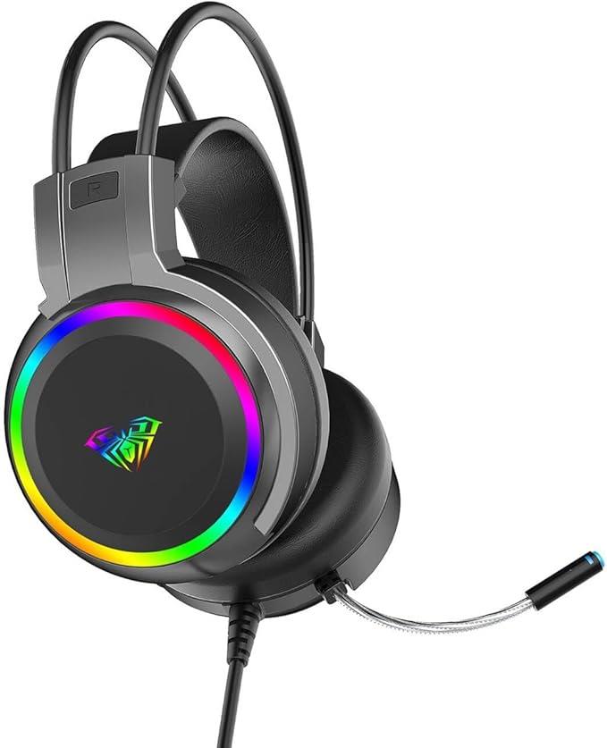 Aula S608 RGB USB Kablolu Kulak Üstü Oyuncu Kulaklığı - OUTLET