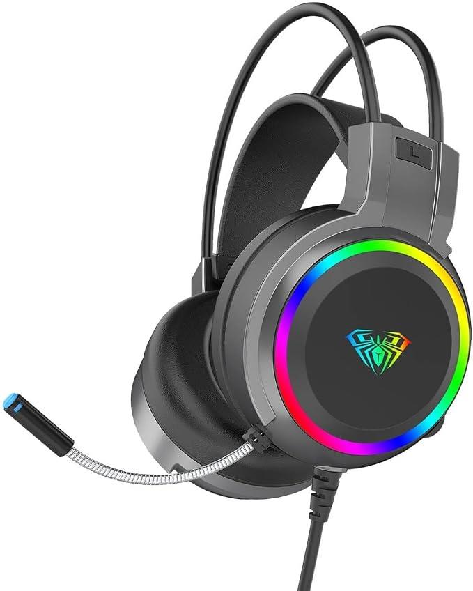 Aula S608 RGB USB Kablolu Kulak Üstü Oyuncu Kulaklığı - OUTLET