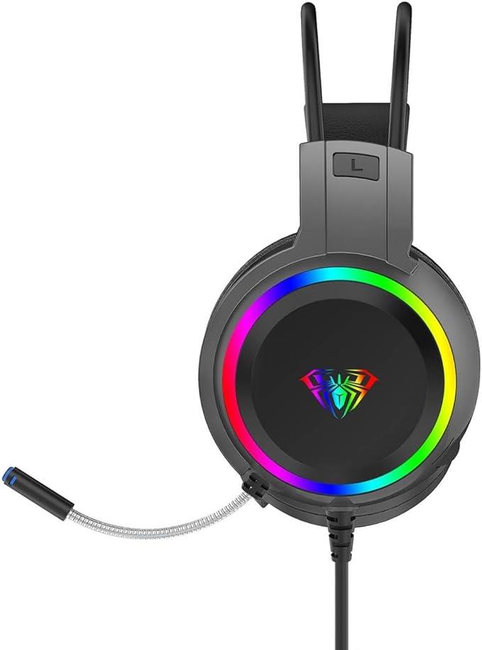 Aula S608 RGB USB Kablolu Kulak Üstü Oyuncu Kulaklığı - OUTLET