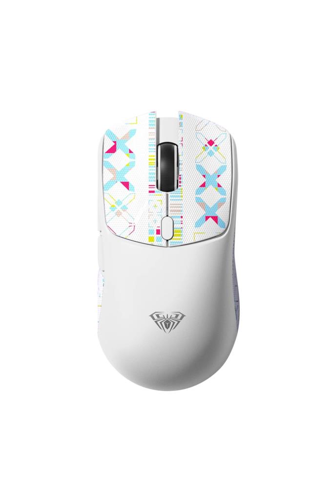 Aula SC580X LightWeight Beyaz Şarjlı Makrolu Ergonomik Optik Kablolu/Kablosuz Oyuncu Mouse Teşhir