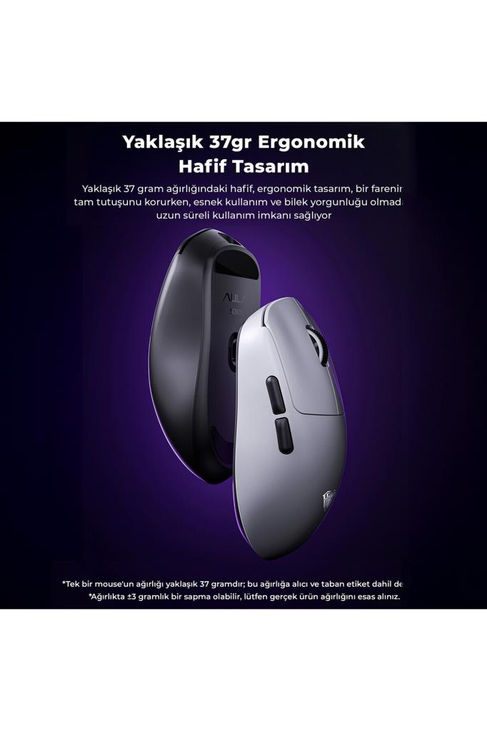 Aula SC800 Lightweight Siyah Optik Kablolu/Kablosuz Oyuncu Mouse Teşhir