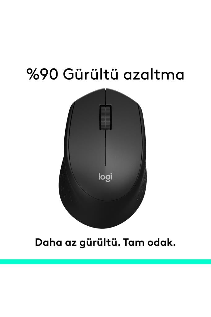 Logitech M330 Silent Plus 910-004909 Siyah Sessiz Optik Kablosuz Mouse Outlet
