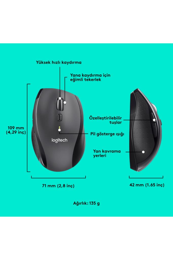 Logitech M705 Marathon 910-001949 Optik Kablosuz Mouse Outlet