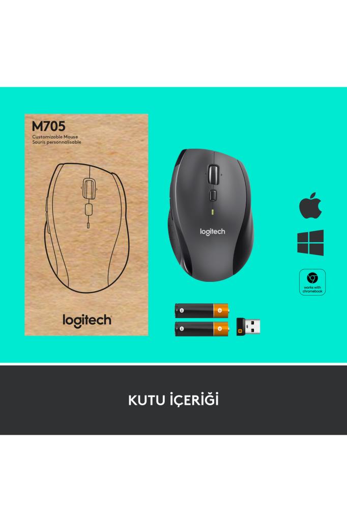 Logitech M705 Marathon 910-001949 Optik Kablosuz Mouse Outlet