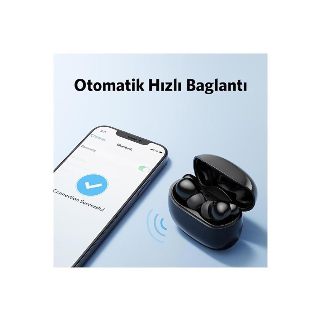 Anker SoundCore R100 TWS Siyah Kulak İçi Bluetooth Kulaklık - TESHİR
