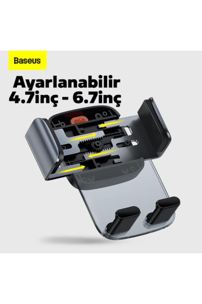 Baseus 2 In1 Torpido Üstü Ve Havalandırma Araç Içi Telefon Tutucu Siyah - TEŞHİR
