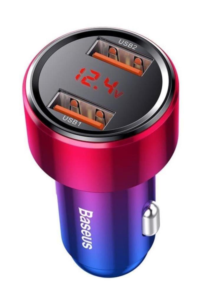 Baseus 45w Hızlı Şarj 4.0,3.0 Dual Usb Çıkışlı Araç Şarj Başlık Outlet