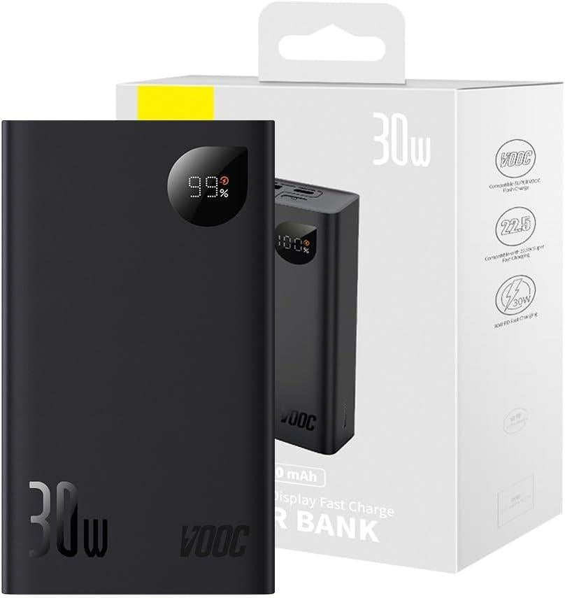 Baseus Adaman 2 Vooc Edition Siyah 20000 mAh Hızlı Şarj Powerbank Teşhir