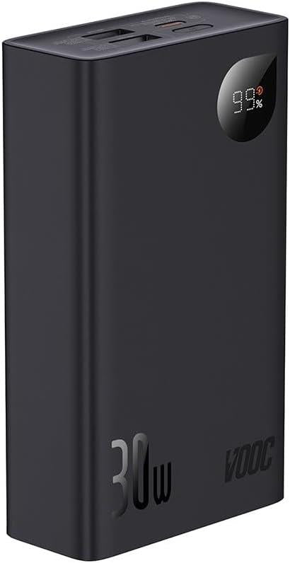 Baseus Adaman 2 Vooc Edition Siyah 20000 mAh Hızlı Şarj Powerbank Teşhir