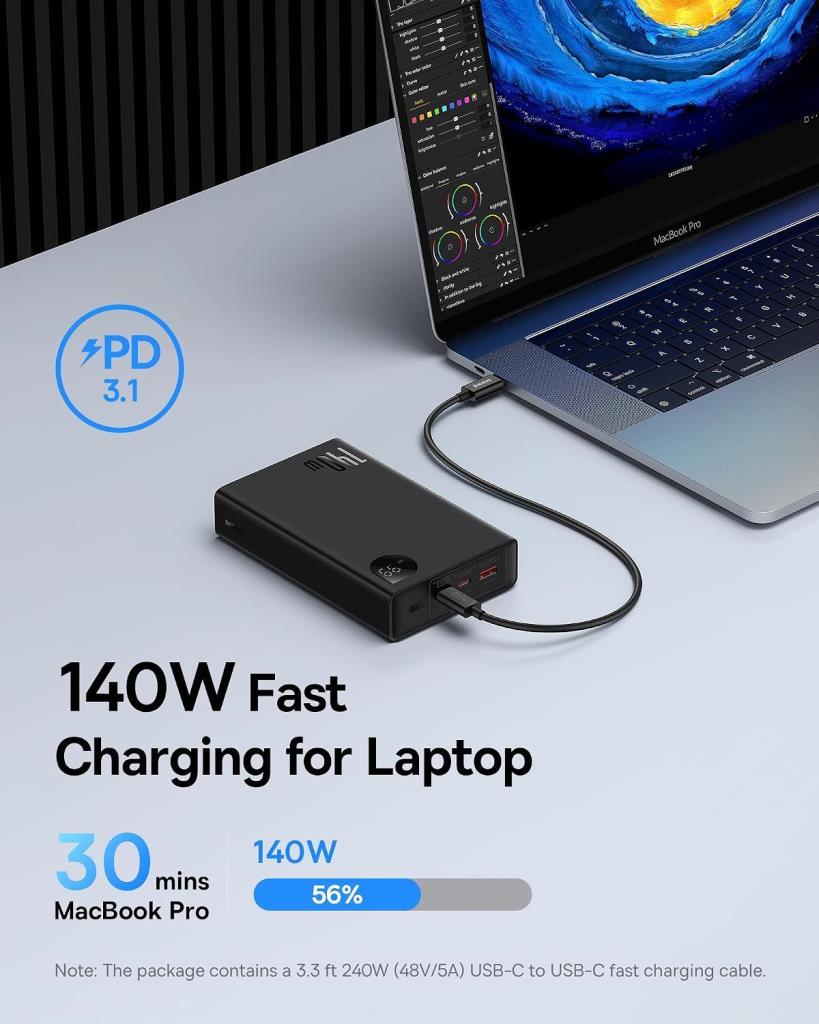 Baseus Adaman Overseas Edition 24000 mAh Hızlı Şarj Powerbank - Teşhir