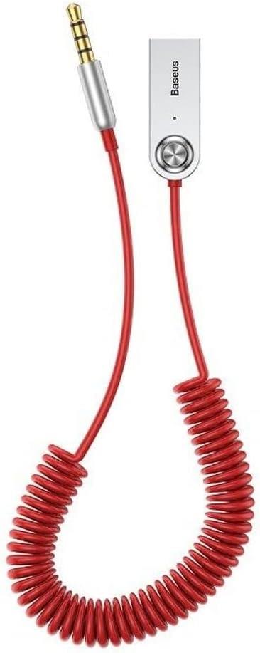 Baseus BA01 USB Wireless Bluetooth Araç Kit Kırmızı Outlet