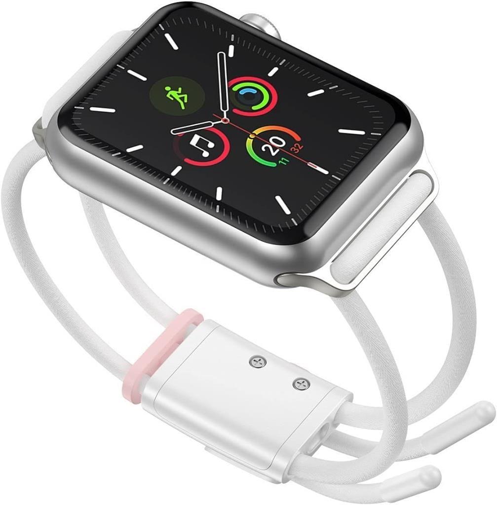 Baseus Lets Go, Akıllı Saat Kordonu, Beyaz - Pembe, Apple Watch Seri 3 & 4 & 5 Uyumlu, 42 mm / 44 mm - Outlet