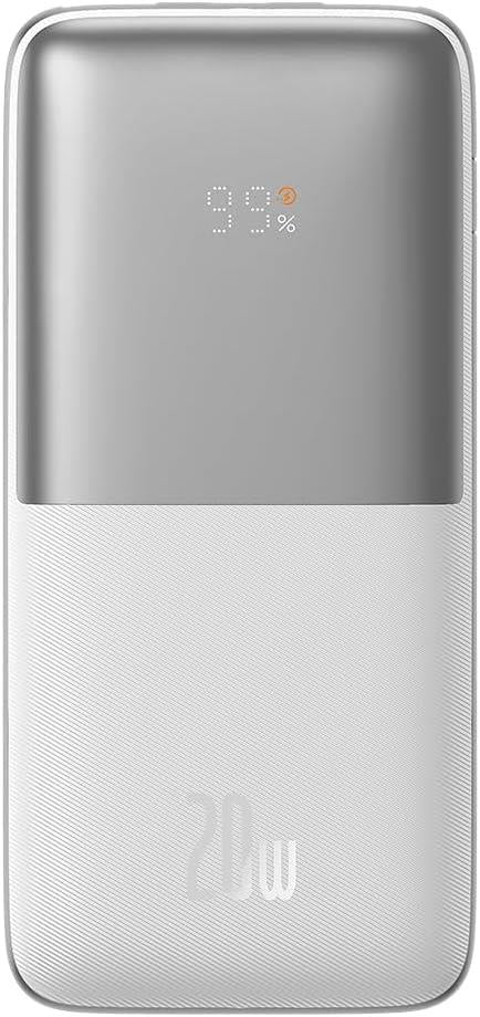 Baseus Bipow Pro Overseas 10000 mAh 20W Digital Display Powerbank White Display 