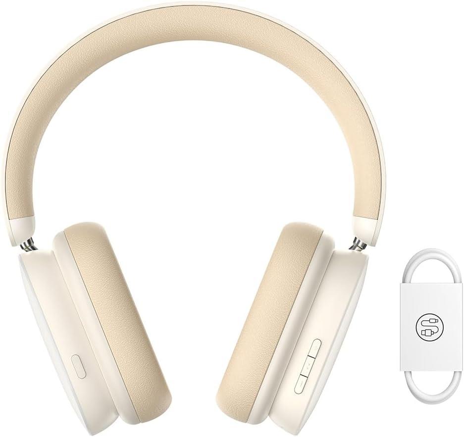 Baseus Bowie H1 ANC Beyaz Kulak Üstü Bluetooth Kulaklık Outlet