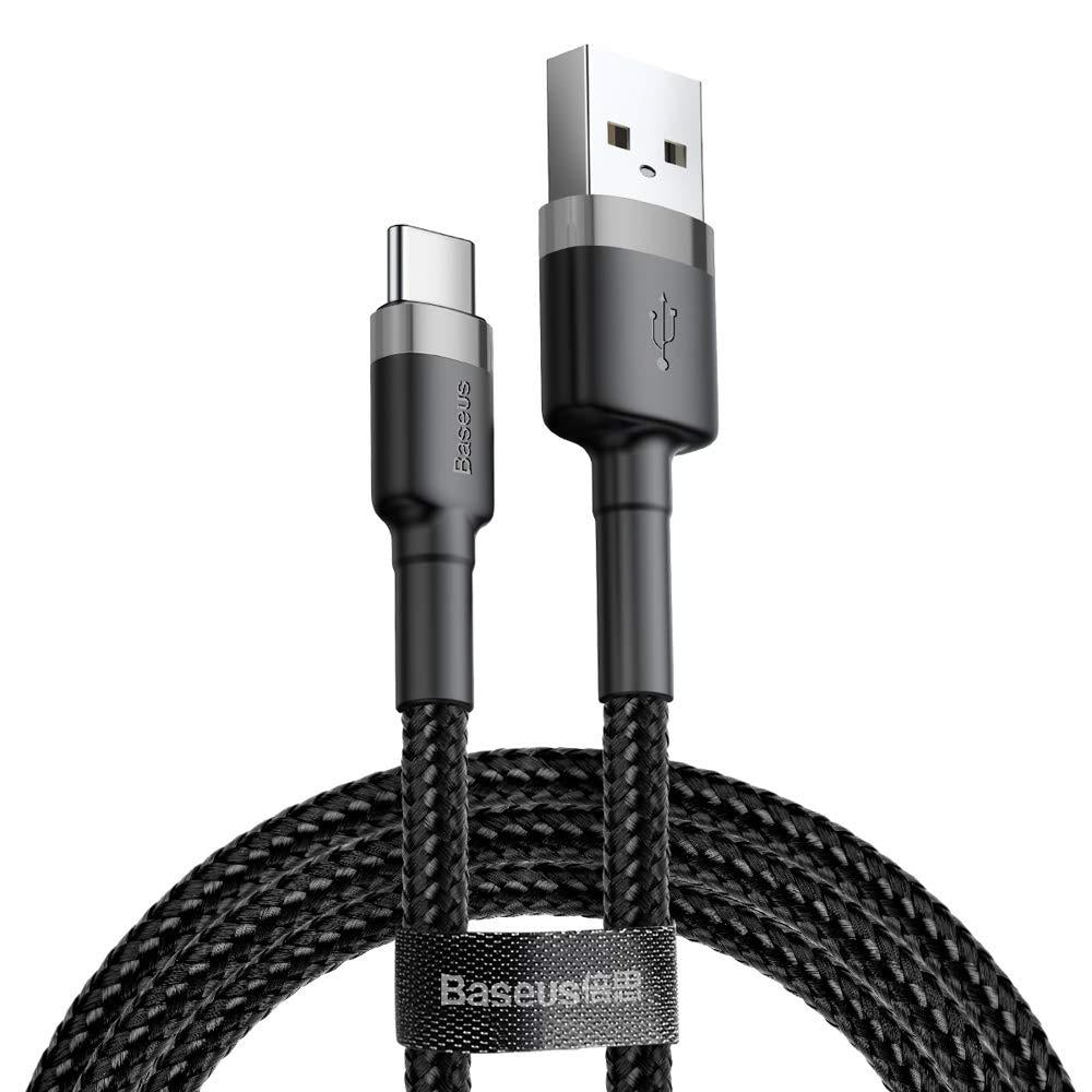 Baseus Cafule CATKLF-BG1 1 m USB to Type-C Gri Hızlı Şarj Kablosu Outlet