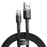 Baseus Cafule CATKLF-BG1 1 m USB to Type-C Gri Hızlı Şarj Kablosu Outlet